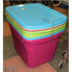 BUNDLE OF 5 STERILITE STORAGE CONTAINERS WITH LIDS