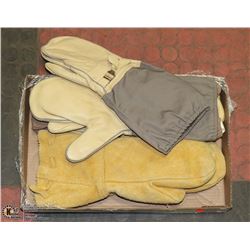 MILITARY TRIGGER FINGER MITTS (2) & SHEEPSKIN/ROUG