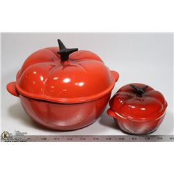 LE CREUSET CAST IRON ENAMEL RED TOMATO DUTCH OVEN