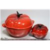 Image 1 : LE CREUSET CAST IRON ENAMEL RED TOMATO DUTCH OVEN