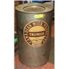Image 1 : ANTIQUE CANADIAN MILK PRODUCTS 50 LB "TRUMILK" TIN
