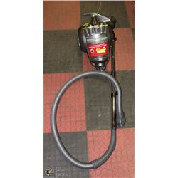 HOOVER WIND TUNNEL BAGLESS CANISTER VACUUM W/