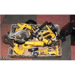 LOT OF DEWALT CORDLESS TOOLS: INCLUDES 2 DRILLS