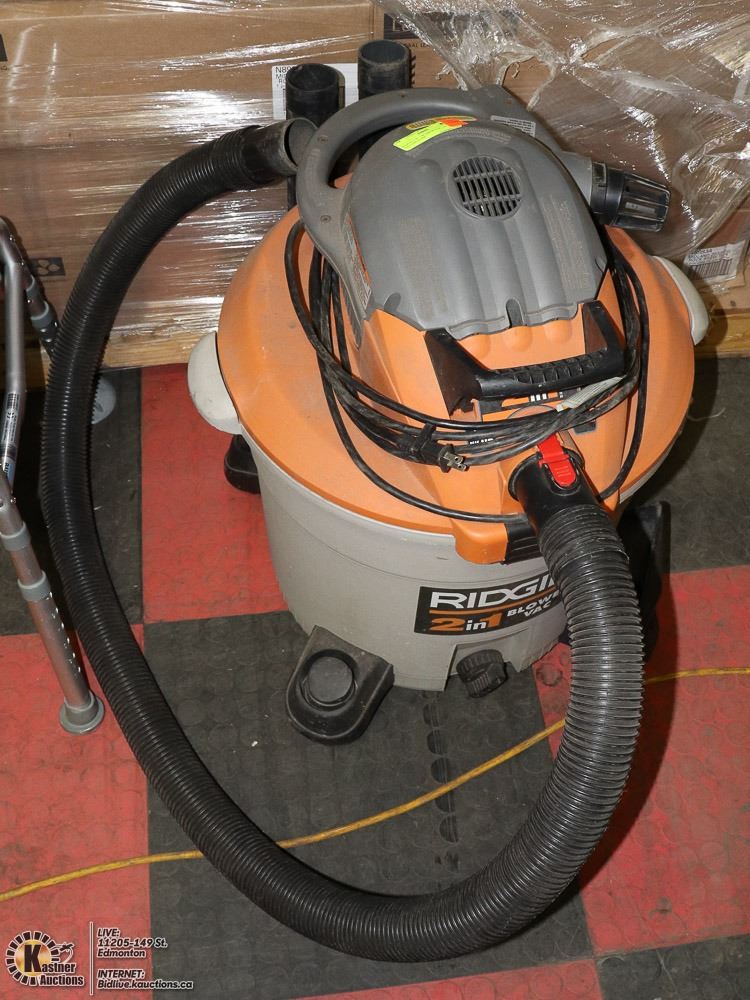 RIDGID 2 IN 1 BLOWER VAC, 16 GALLON, 6.5HP