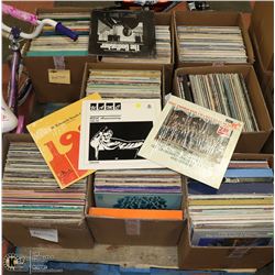 PALLET OF ASSORTED RECORDS VARIOUS TYPES & STYLES