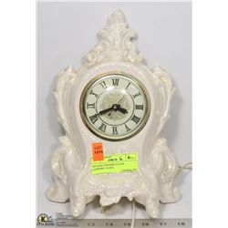 VINTAGE CERAMIC CLOCK - LANSHIRE CLOCK,