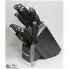 Image 1 : 14-PC FARBERWARE KNIFE SET IN BLOCK -