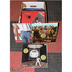 BOX OF LPS INCLUDING: BEATLES SGT PEPPERS LONELY