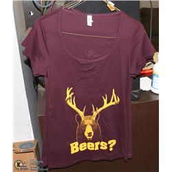 LOT OF 5 LADIES' BEAR BEER SHIRT SIZE LARGE