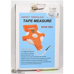 NEW 100' FIBERGLASS TAPE MEASURE