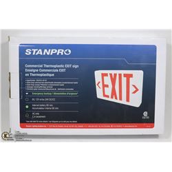 THERMOPLASTIC EXIT SIGN WITH 90 MIN EMERGENCY