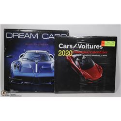 2 DREAM CARS CALENDARS (2020) NEW IN PLASTIC