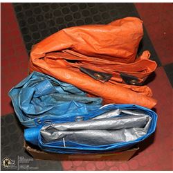 BOX OF 3 TARPS