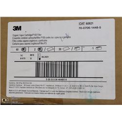 BOX OF 3M ORGANIC VAPOR CARTRIDGES P100/FILLER