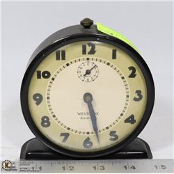 1930S WESTCLOX  ALARM CLOCK WORKING