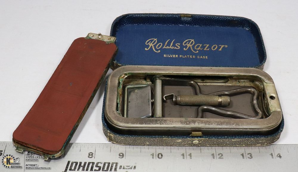 ANTIQUE ROLLS RAZOR SAFETY RAZOR WITH BOX - Kastner Auctions