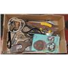 Image 1 : BOX OF ASSORTED HAND TOOLS AND DREMEL