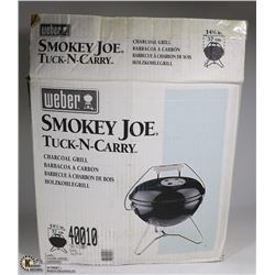 WEBER SMOKEY JOE TUCK-N-CARYY CHARCOAL GRILL