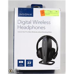 INSIGNIA WIRELESS TV OVER EAR HEADPHONES