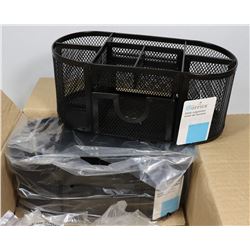 CASE OF 2 METAL DESK ORGANIZERS