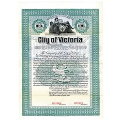 City of Victoria, 1908 Specimen Bond