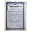 Image 1 : "Pan-Holding" Inc. Specimen Stock Certificate