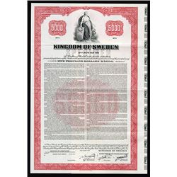 Kingdom of Sweden, 1982 Specimen Bond