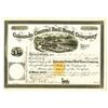 Image 1 : Colorado Central Rail Road co., 1873 Partially Issued Stock Certificate with Imprinted Revenue Stamp