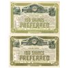 Image 2 : Missouri Kansas & Texas Railway Co., 1893-1912 Group of Cancelled Stock Certificates