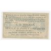 Image 2 : Tiffany Bro's Commission Scrip Issued by E.D. Holman, ND (ca.1870's) 25 Cents Scrip Note.