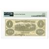 Image 2 : T.C. McDaniels, Payable at the Bank of Troy, NY, 1859 Partially Issued $3 Remainder Obsolete Banknot