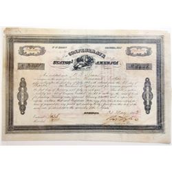 Confederate States of America 1863, $12,000 Bond