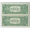 Image 2 : U.S. FRN, $1, Series 1963 Fancy Matching Serial Numbers.