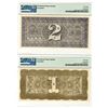 Image 2 : San Francisco Clearing House Certificates, 1907 Depression Scrip Specimen Duo.