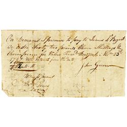 John Green 1797 Promissory Note