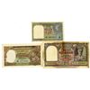 Image 1 : Military Administration of Burma. ND (1945). Trio of Issued Notes.