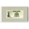 Image 1 : Banque of Canada, ca.1960-70 Miniature Mock-up with Original Artwork Proof Design Essay for Banknote