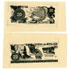 Image 1 : Banco Central de Costa Rica. 1971. Lot of 2 Proof Notes.