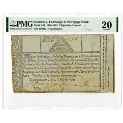 Exchange & Mortgage Bank (Copenhagen). 1803. Issued Banknote.