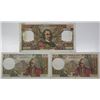 Image 1 : Banque de France. 1965-1967. Lot of 3 Issued Notes.