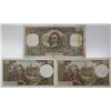 Image 2 : Banque de France. 1965-1967. Lot of 3 Issued Notes.