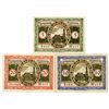 Image 2 : Nesselwang Municipality. 1918. Trio of Issued Notes.