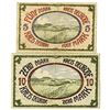 Image 2 : Neurode District. 1918. Pair of Issued Notes.