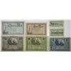 Image 1 : Towns of Detmold, Glauchau, & Lindau. 1918. Lot of 7 Issued War Emergency Notgeld.