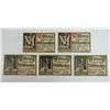 Image 1 : Germany, Notgeld Group From MŸhlhausen, Thur, 50 Pfennig, 1921 Quintet.