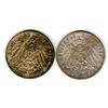 Image 2 : Bavaria, 5 Marks, 1913 D & 1914 D, German Coin Pair.