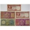 Image 1 : Bank of Greece. 1941-1947. Lot of 5 Issued Notes.