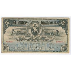 Banco de Guatemala 1903 Issue Banknote