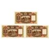 Image 2 : Hongkong & Shanghai Banking Corp, 1954 Issued Banknote Trio.