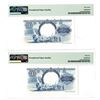 Image 2 : Board of Commissioners of Currency. 1959. Issued Banknote Pair.